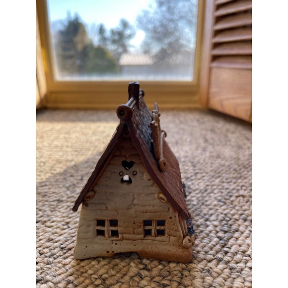 Windy Meadows Pottery Estate Sales Candle House Unsigned 639/674 Jan Richardson - Picture 2 of 7